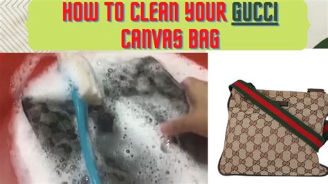 how to clean cloth gucci bag|replacement chain for gucci bag.